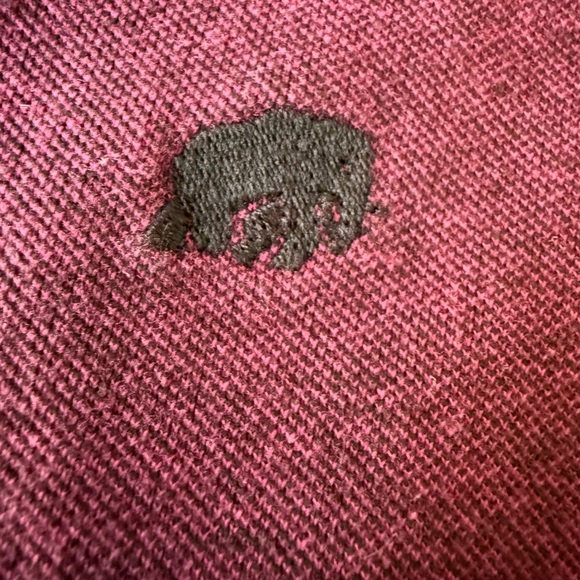 EUC Banana Republic Berry🍓Sorbet Polo Shirt XL Maroon Birdseye Cotton - Picture 2 of 9